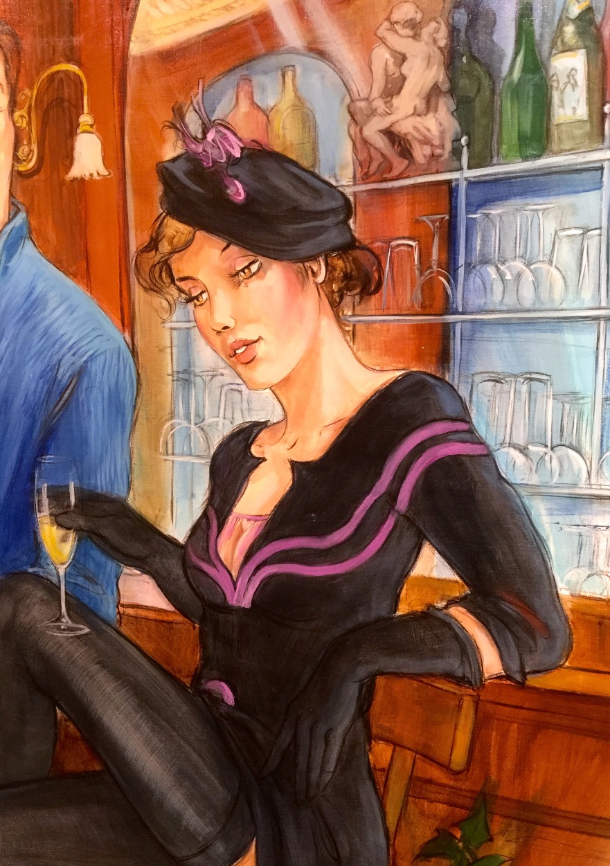 Rencontre au Bar (Meeting at the Bar) by Partarrieu Rencontre au Bar (Meeting at the Bar) by Partarrieu, Figurative | French