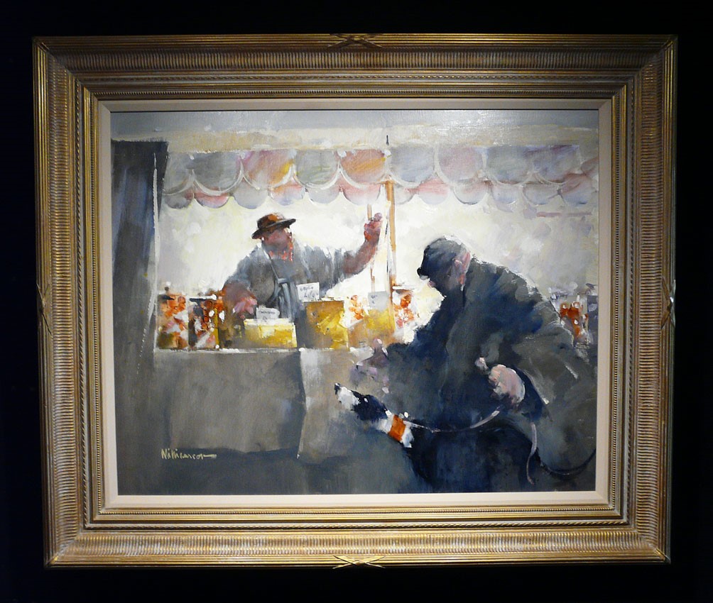 Cheese Market by Lawrie Williamson, Nostalgic | Dog | Northern | Figurative