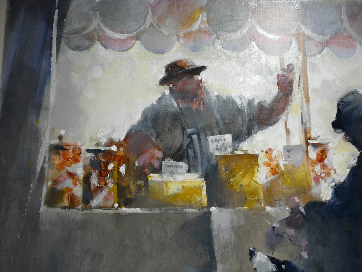 Cheese Market by Lawrie Williamson, Nostalgic | Dog | Northern | Figurative