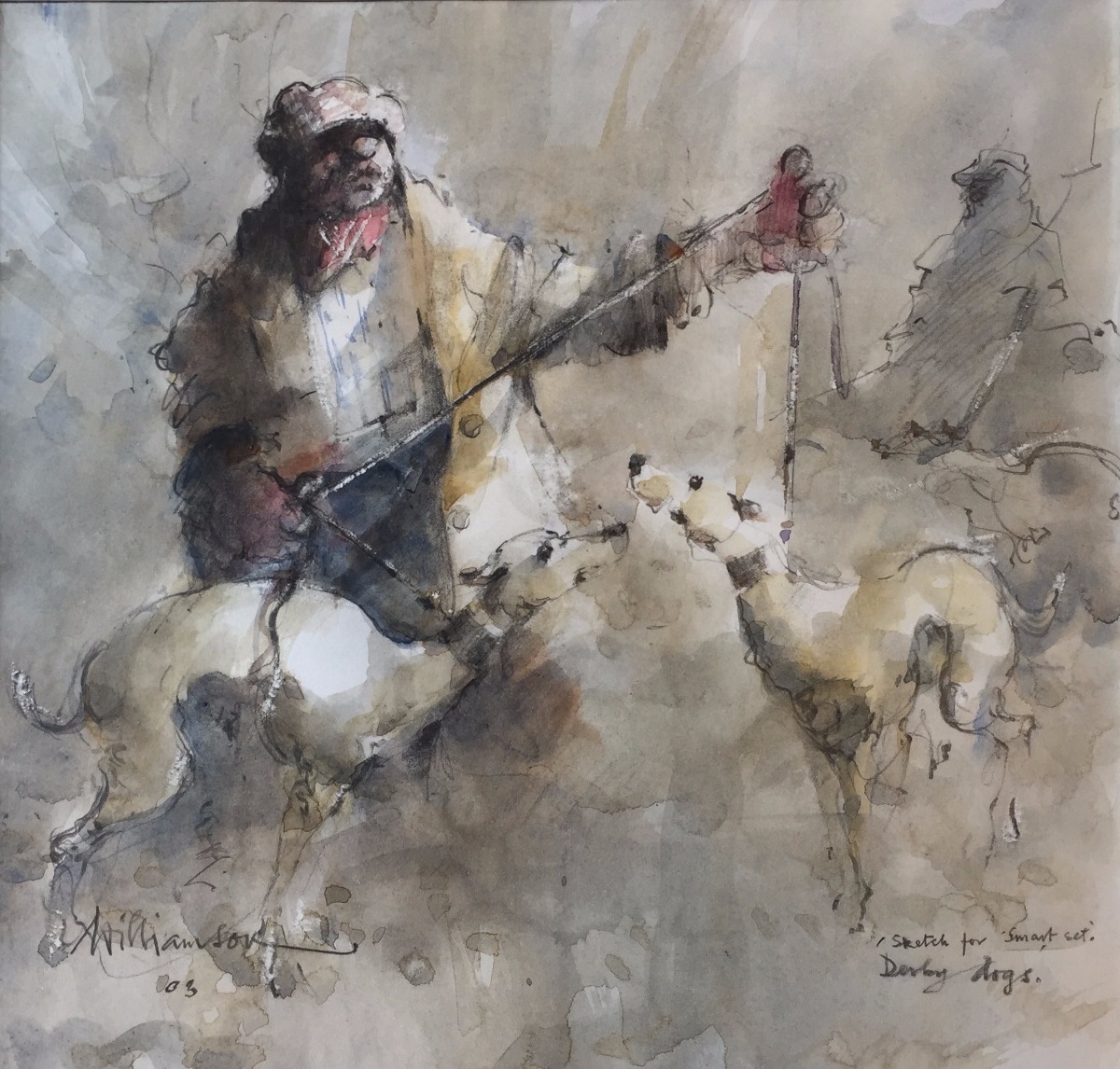 Derby Dogs by Lawrie Williamson, Dog | Northern | Nostalgic | Figurative