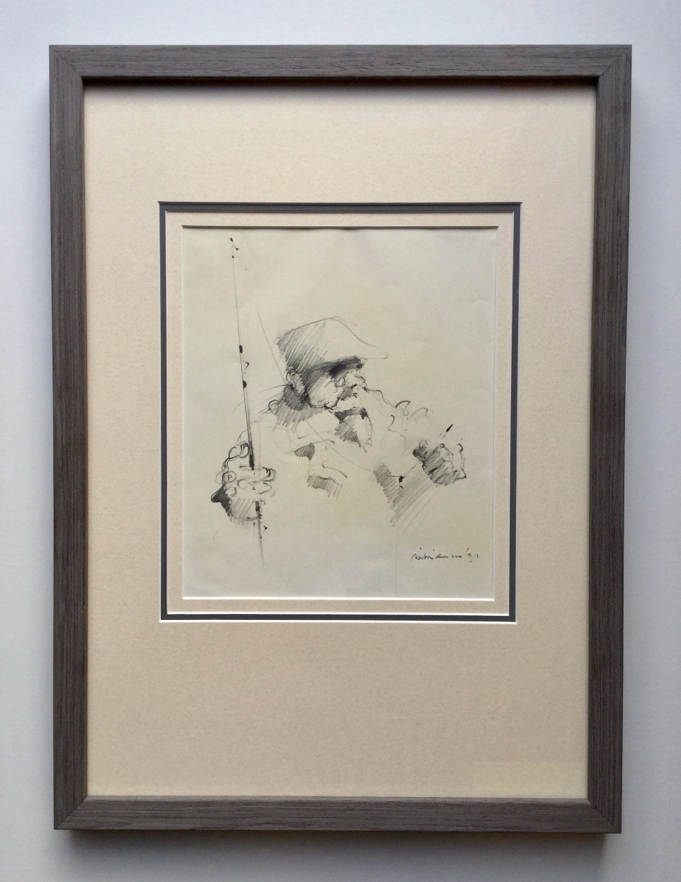 Fishing Sketch by Lawrie Williamson Fishing Sketch by Lawrie Williamson