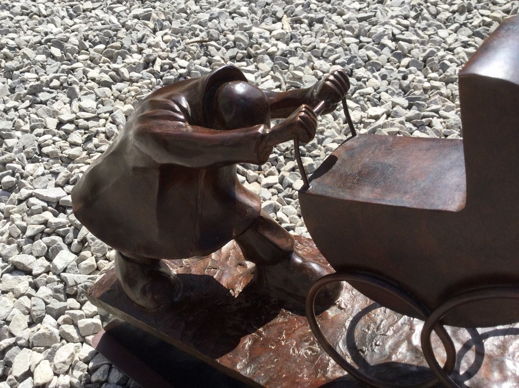 Don't Let them Down by Mackenzie Thorpe, Customer Sale | Sculpture | Family | Children | Nostalgic