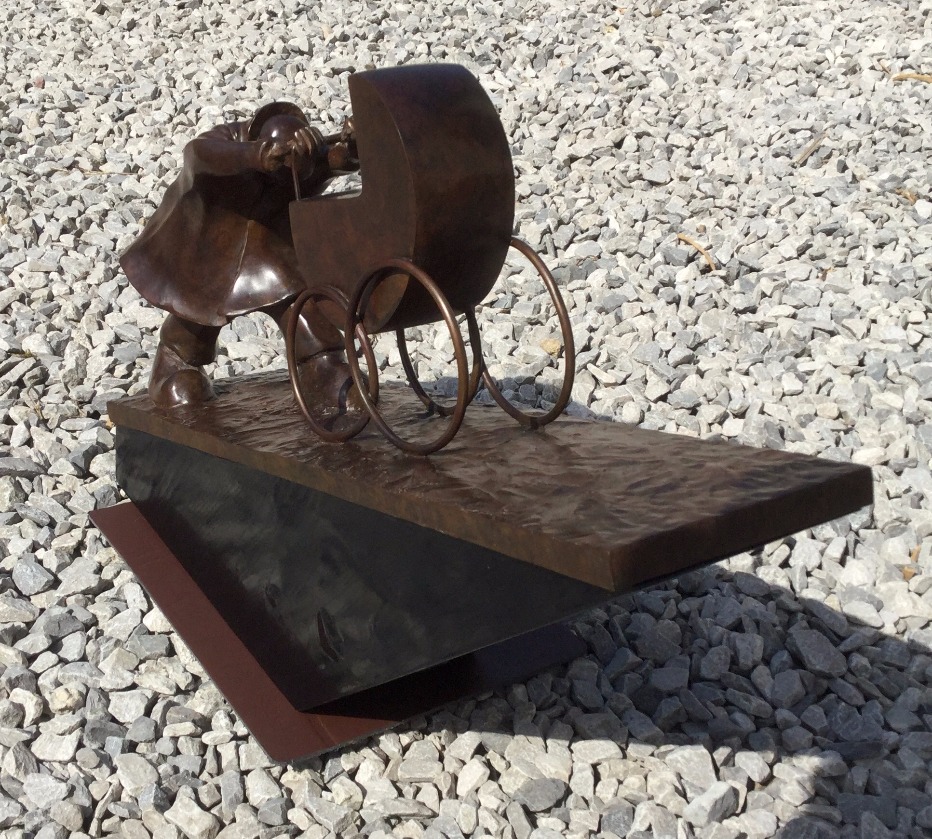 Don't Let them Down by Mackenzie Thorpe, Customer Sale | Sculpture | Family | Children | Nostalgic