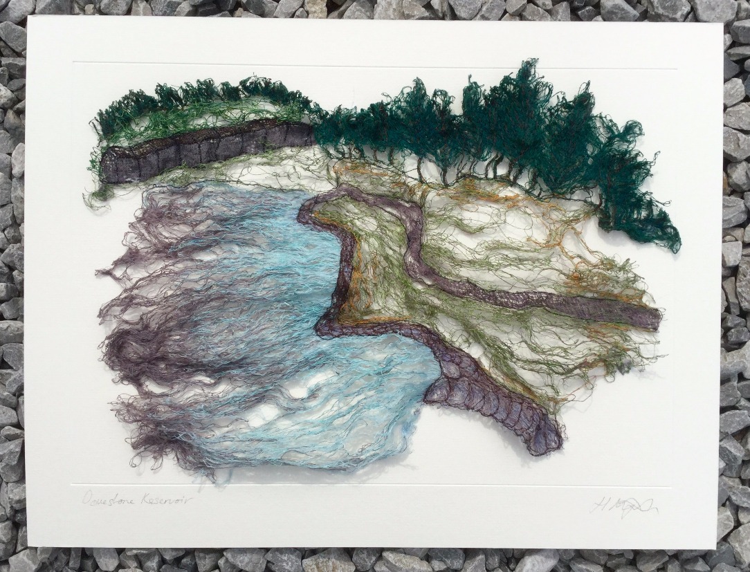 Dovestone Reservoir (Saddleworth) by Hayley Murphy, Landscape | Textile | Water | Local