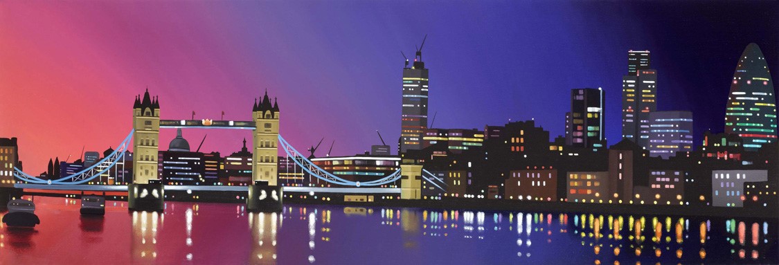 Nightfall, Tower Bridge by Neil Dawson, London | Landscape