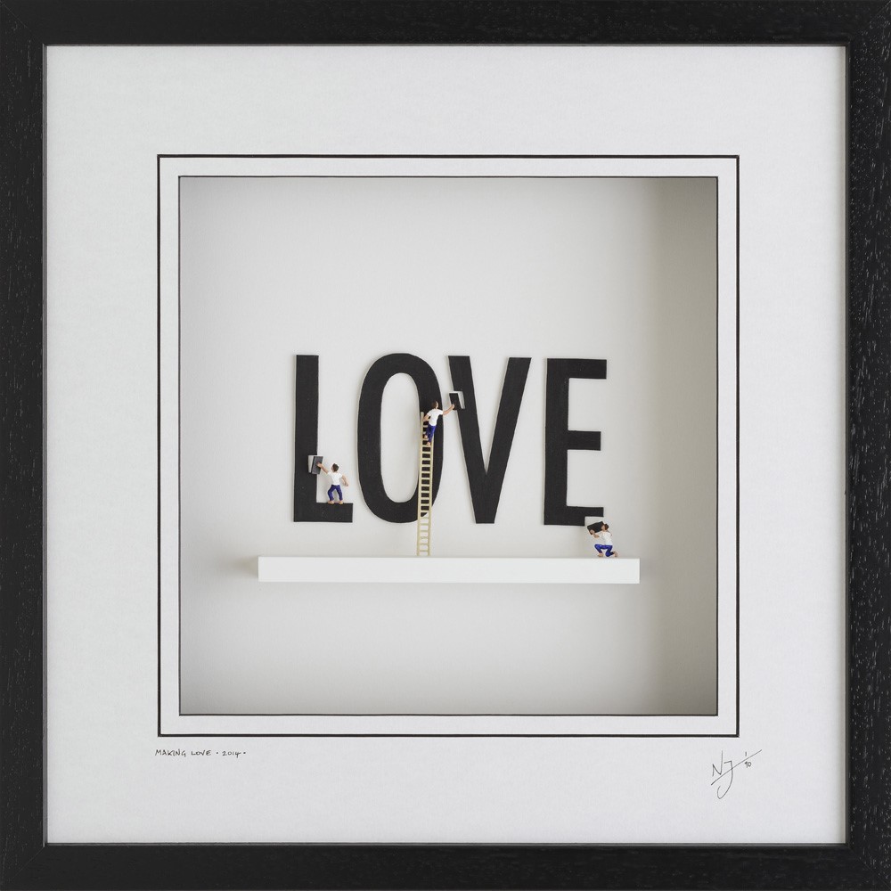 Making Love & Paint the Town Red by Nic Joly Making Love & Paint the Town Red by Nic Joly, 3D | Sculpture | Love | Rare