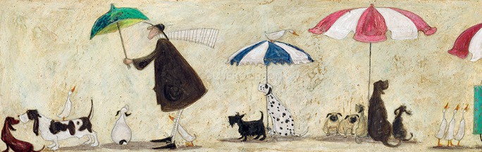 Ducks Mad Dogs & an Englishman by Sam Toft, Animals | Dog | Nostalgic