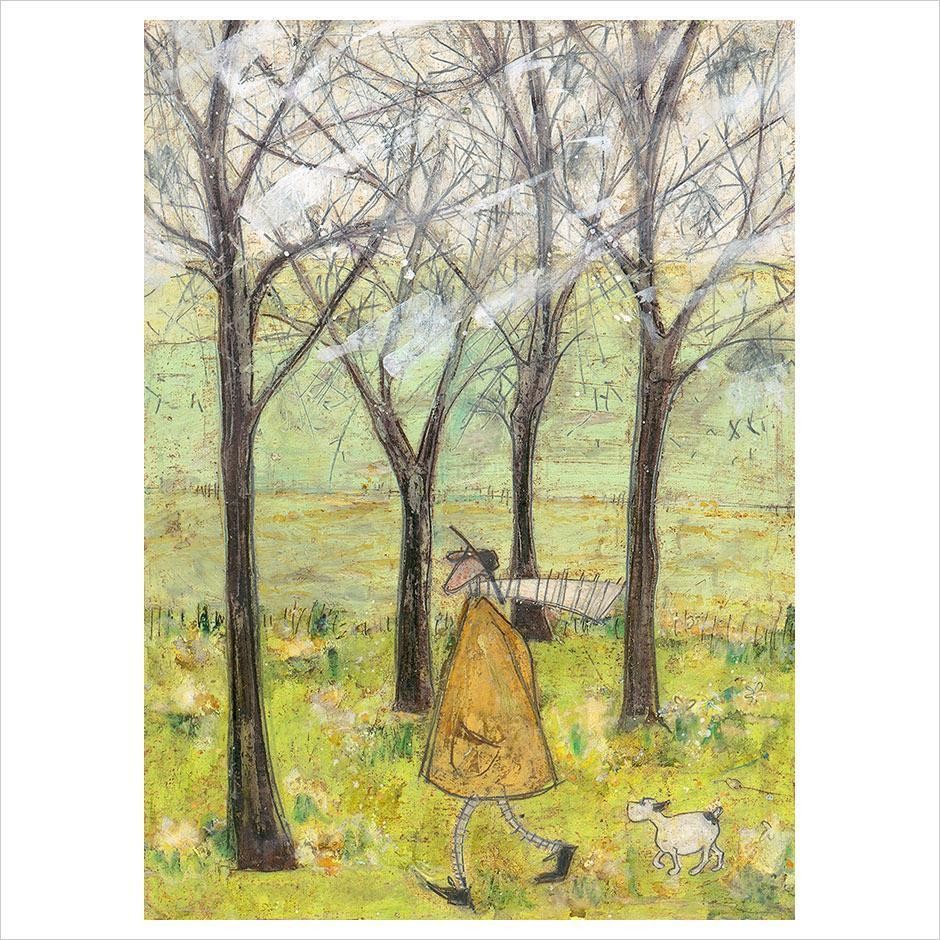 Daffodil Walk by Sam Toft Daffodil Walk by Sam Toft, Dog