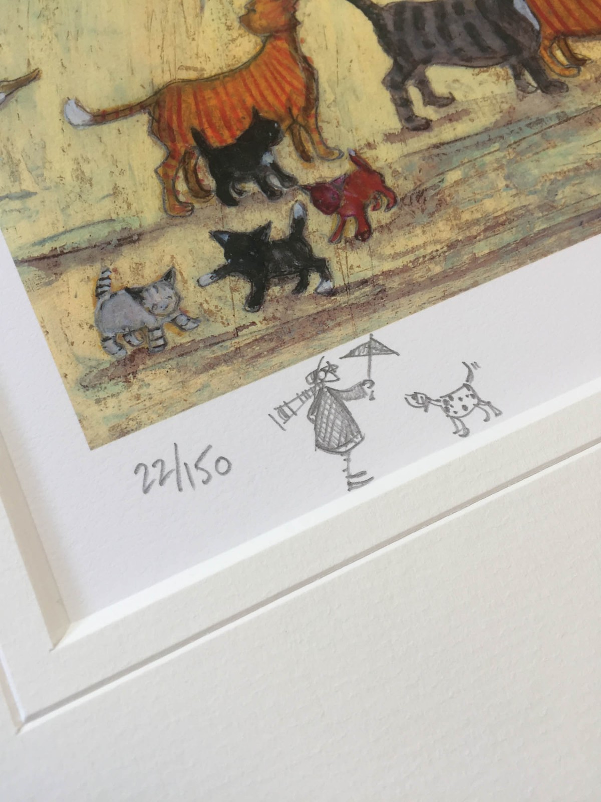 Cats and Dogs (Remarque) by Sam Toft, Cat | Dog | Water | Figurative | Animals