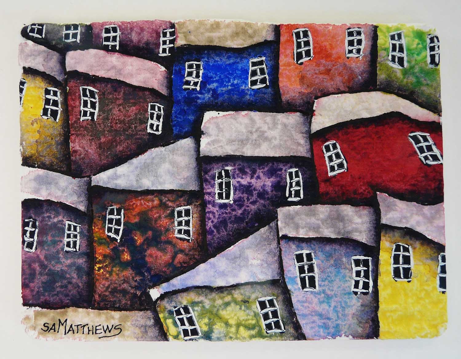 Terrace Rows II by Sam Matthews Terrace Rows II by Sam Matthews, Landscape | Abstract
