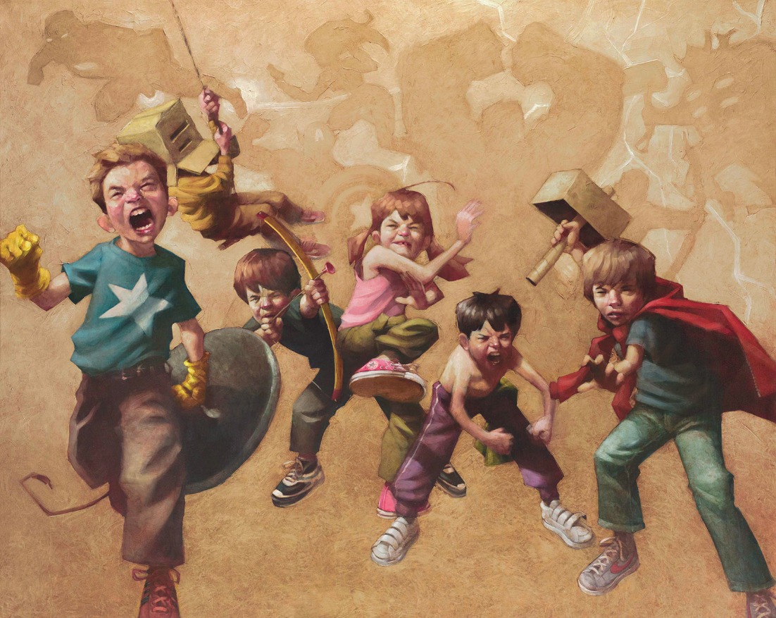 Avengers Resembled by Craig Davison, Comic | Marvel | Nostalgic | Children | Film