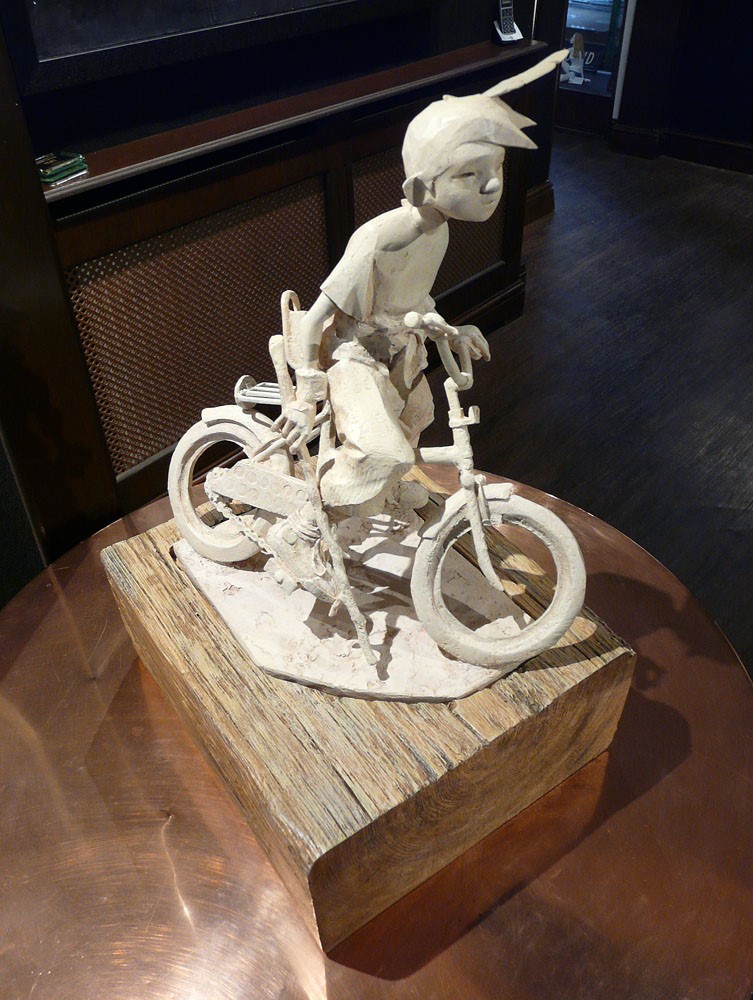 Indian Summer by Craig Davison, Children | Bicycle | Sculpture