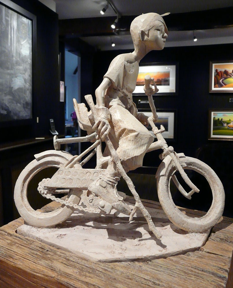 Indian Summer by Craig Davison, Children | Bicycle | Sculpture