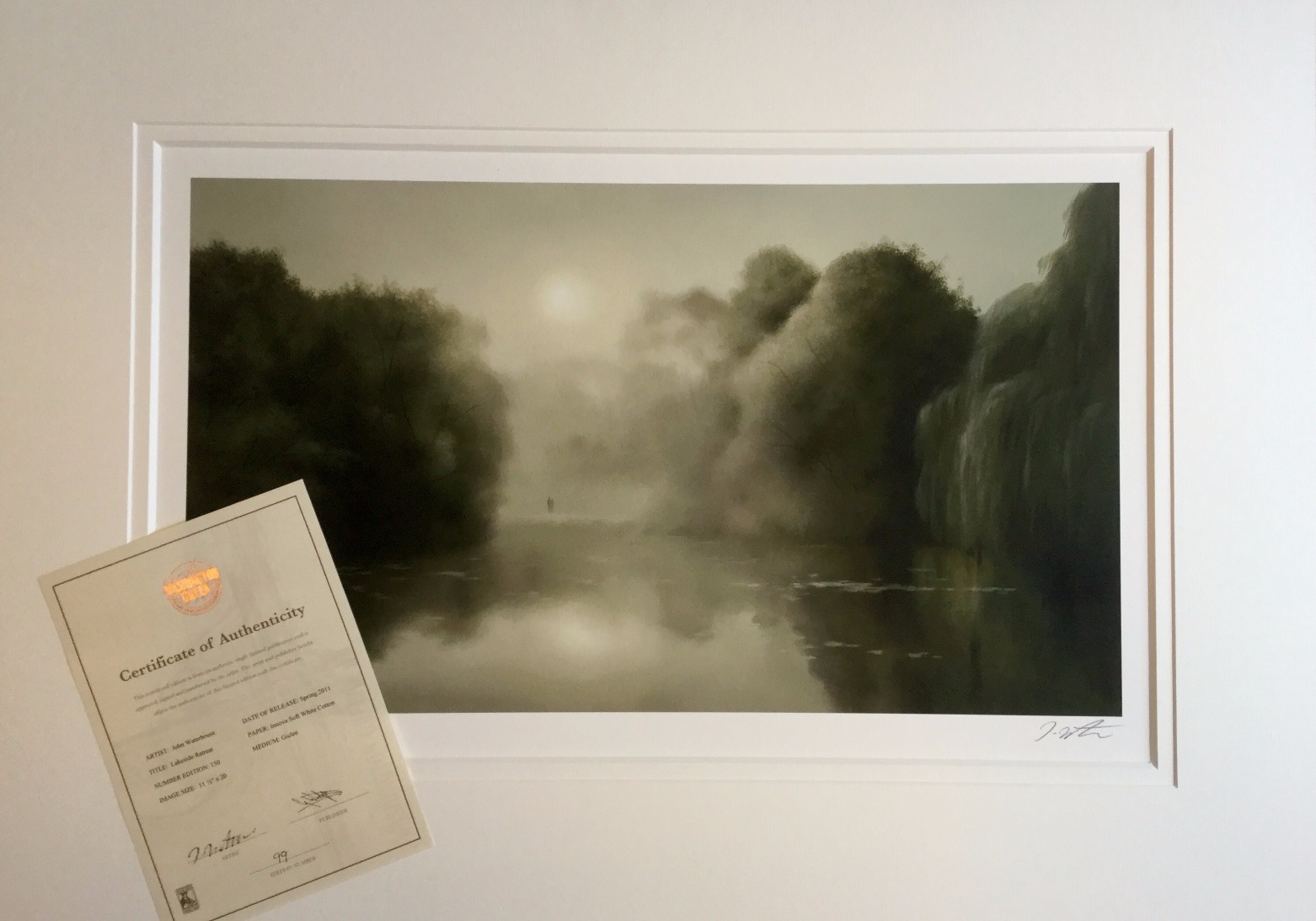 Lakeside Retreat by John Waterhouse Lakeside Retreat by John Waterhouse, Landscape | Water