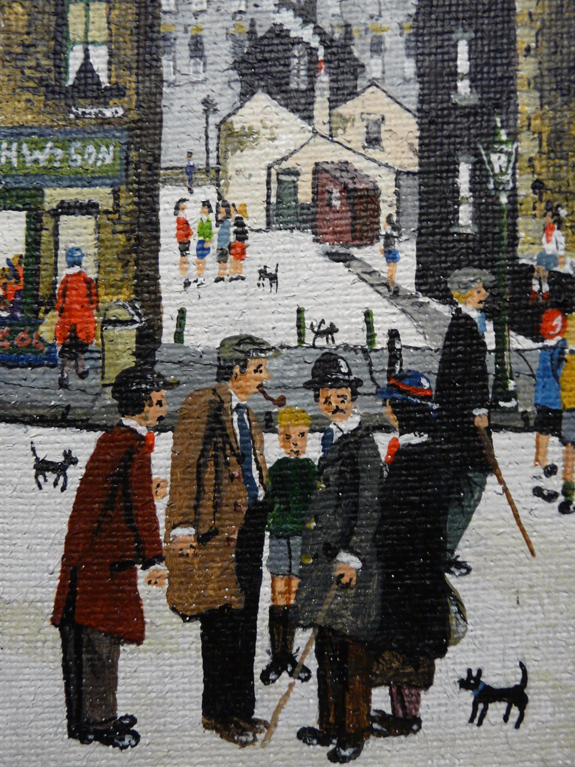 Street Scene by Allen Tortice, Northern | Lowry | Nostalgic | Children