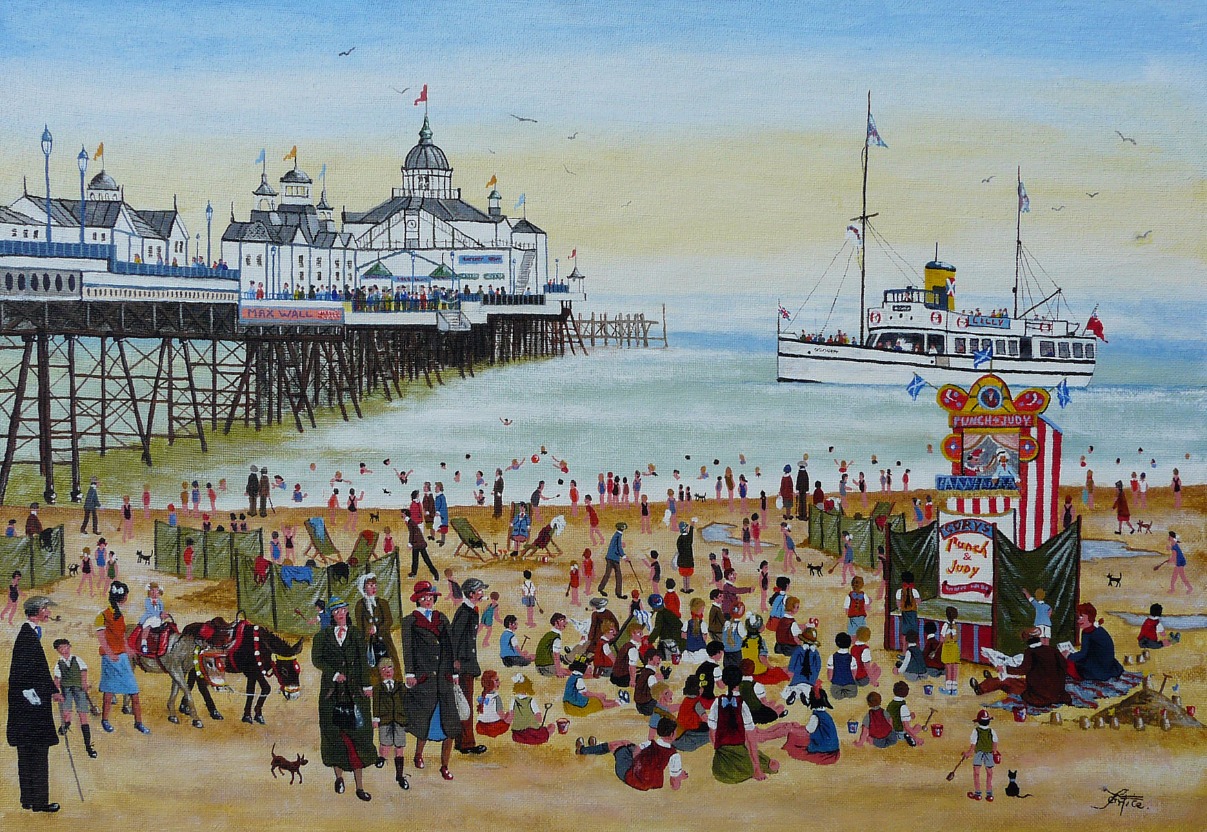 At the Seaside by Allen Tortice At the Seaside by Allen Tortice, Northern | Nostalgic | Local | Lowry | Sea