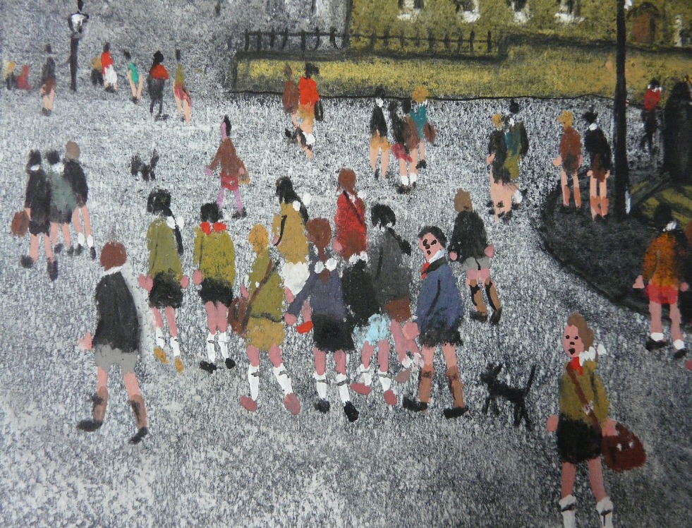 Ardsley School Scene by Allen Tortice Ardsley School Scene by Allen Tortice, Children | Nostalgic | Northern | Mining | Family | Industrial | Rare | Customer Sale