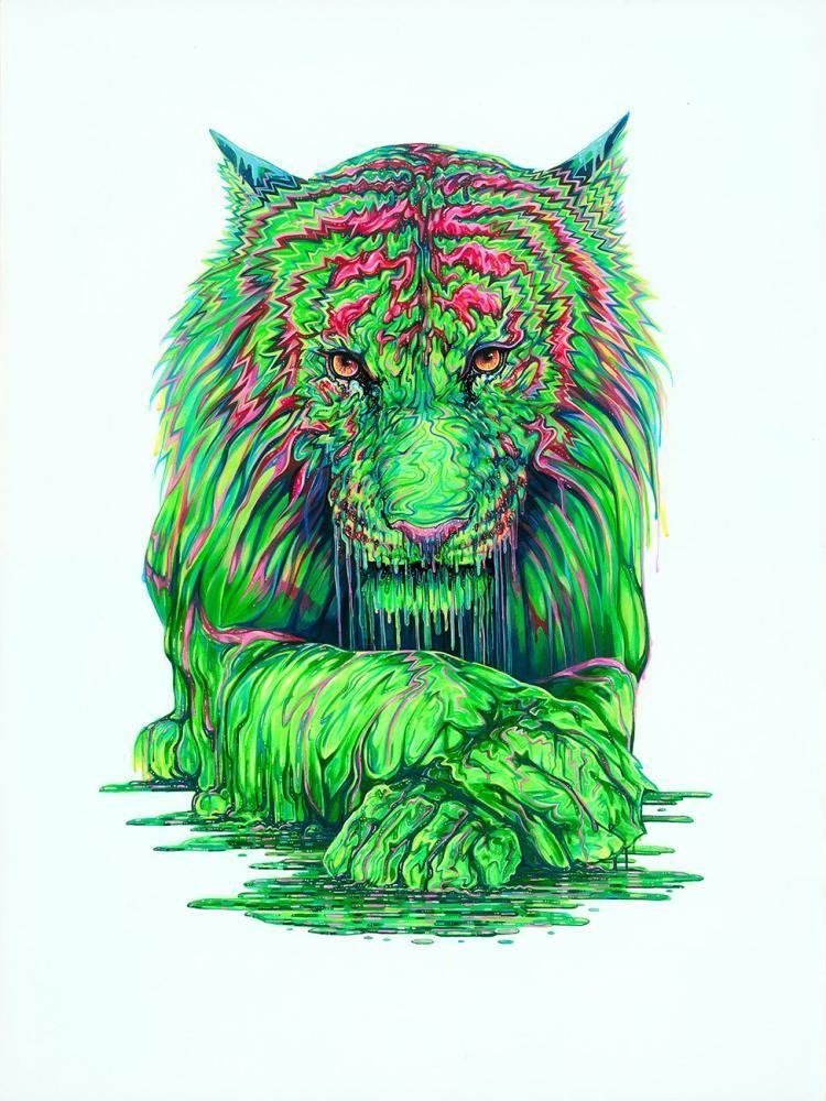 You Wouldn't Like Me When I'm Angry by Robert Oxley, Tiger | Animals | Abstract | Marvel