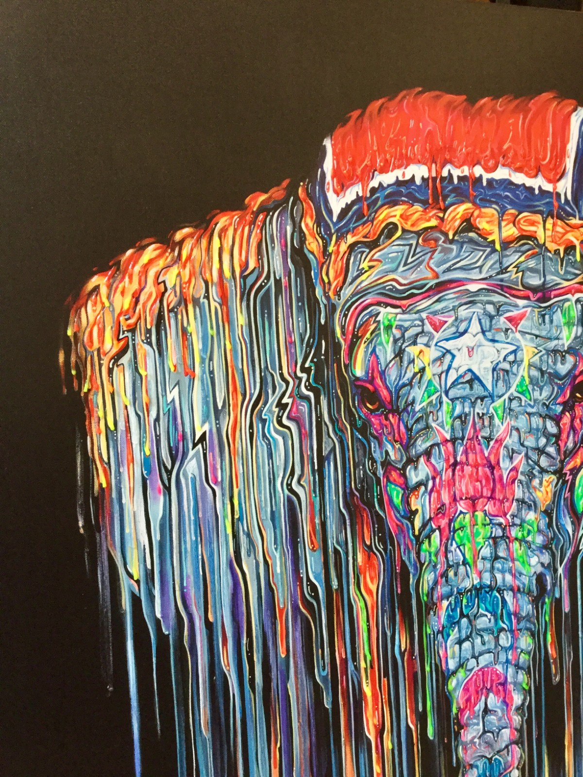 Madhavi by Robert Oxley, Elephant | Animals | Indian | Abstract