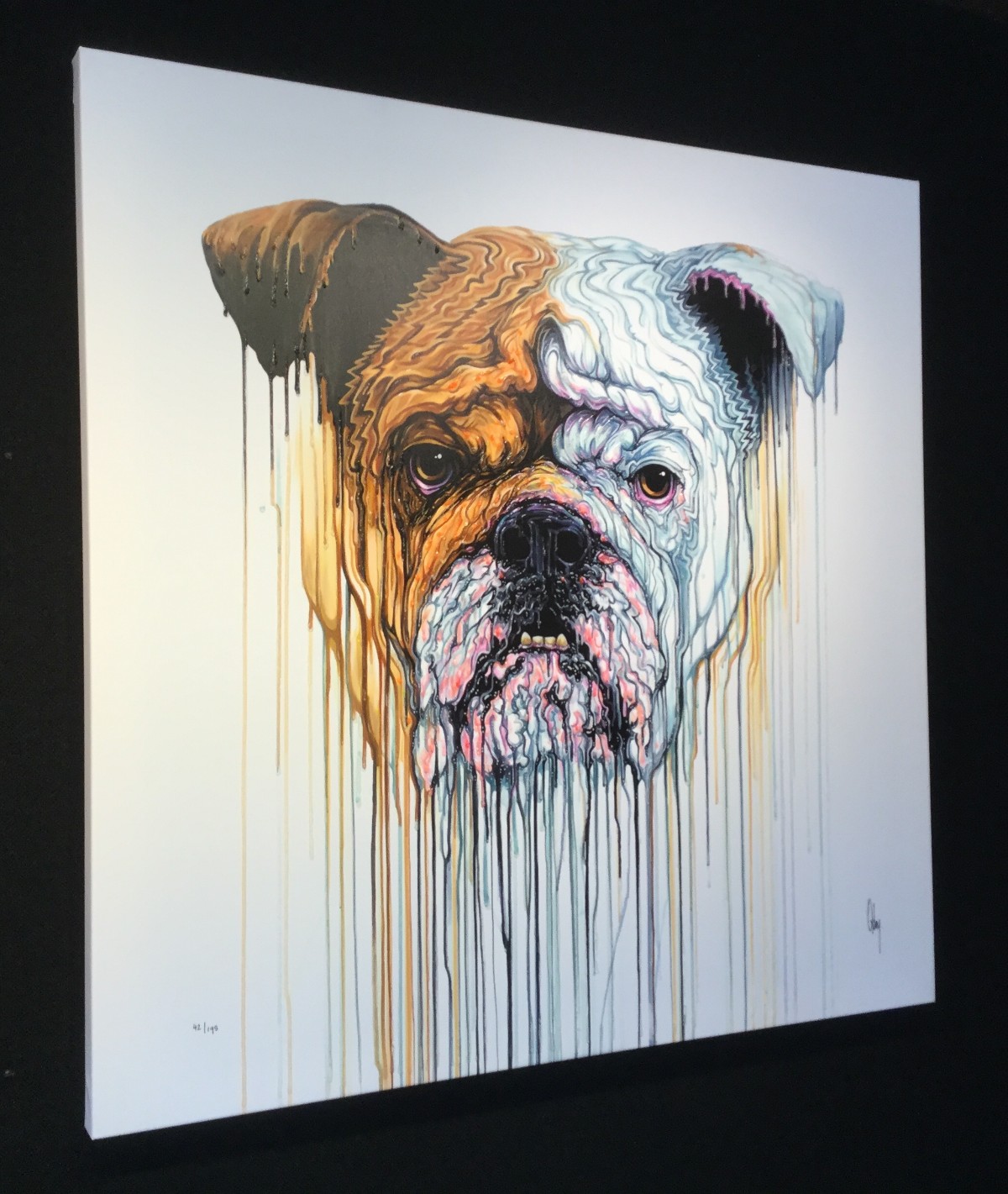 Churchill by Robert Oxley, Dog | Political | Animals | Abstract