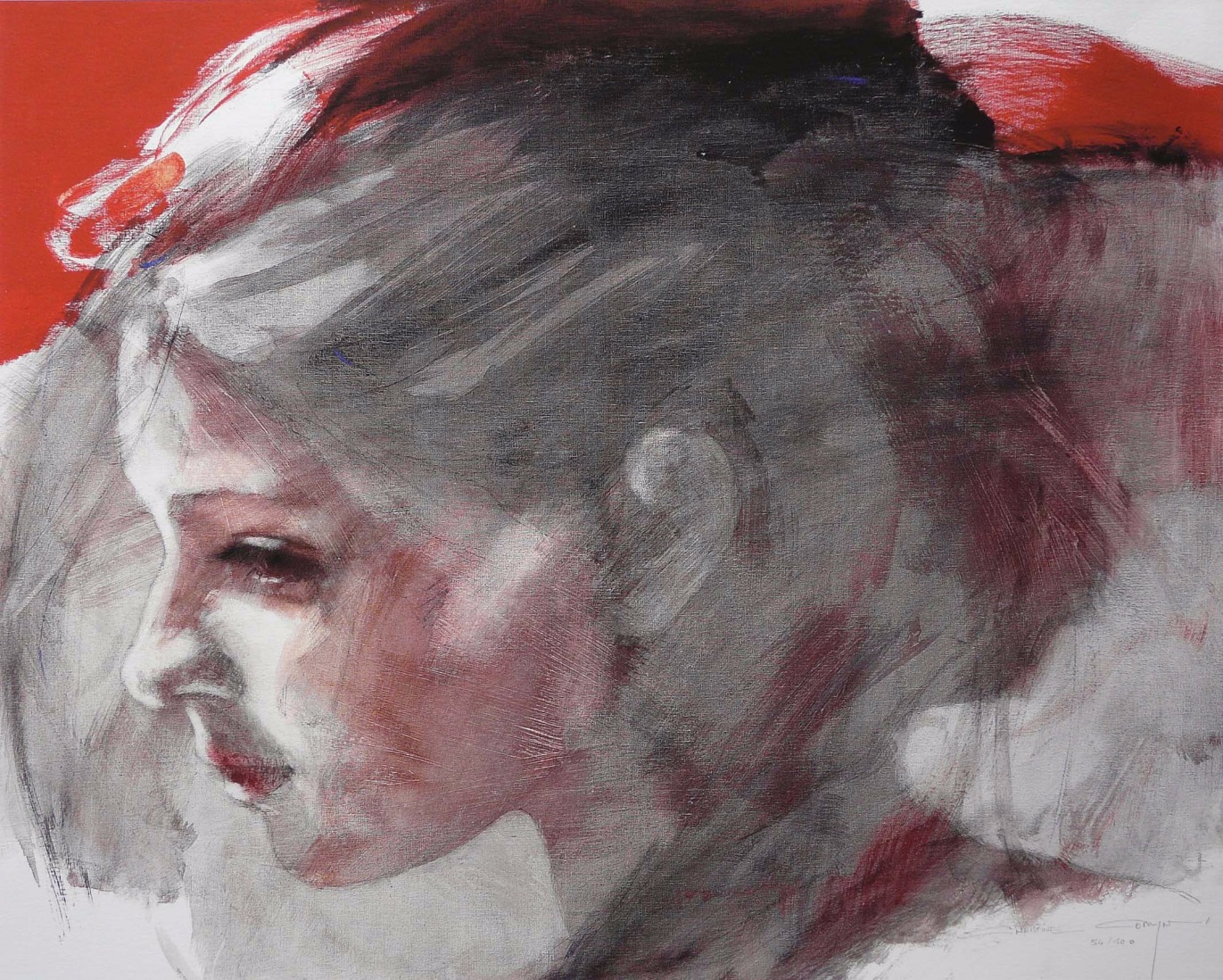 Fancy by Christine Comyn, Portrait | Figurative