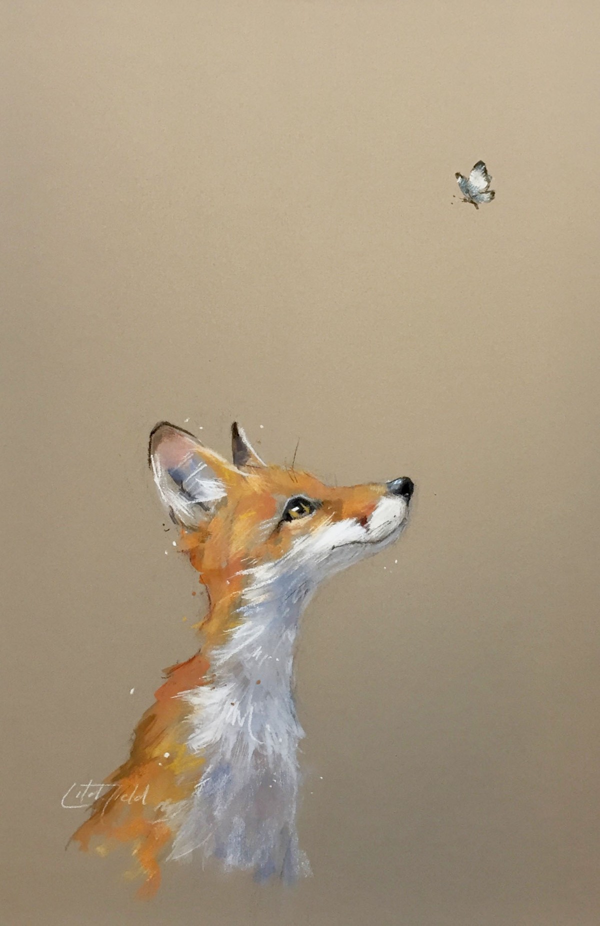 Fox and Butterfly by Nicky Litchfield