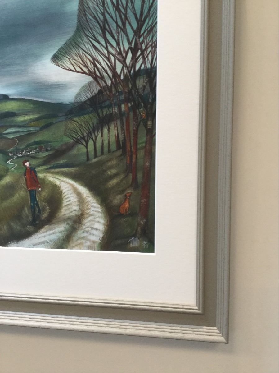 Woodland Walk by Joe Ramm Woodland Walk by Joe Ramm, Landscape | Figurative | Dog | Local