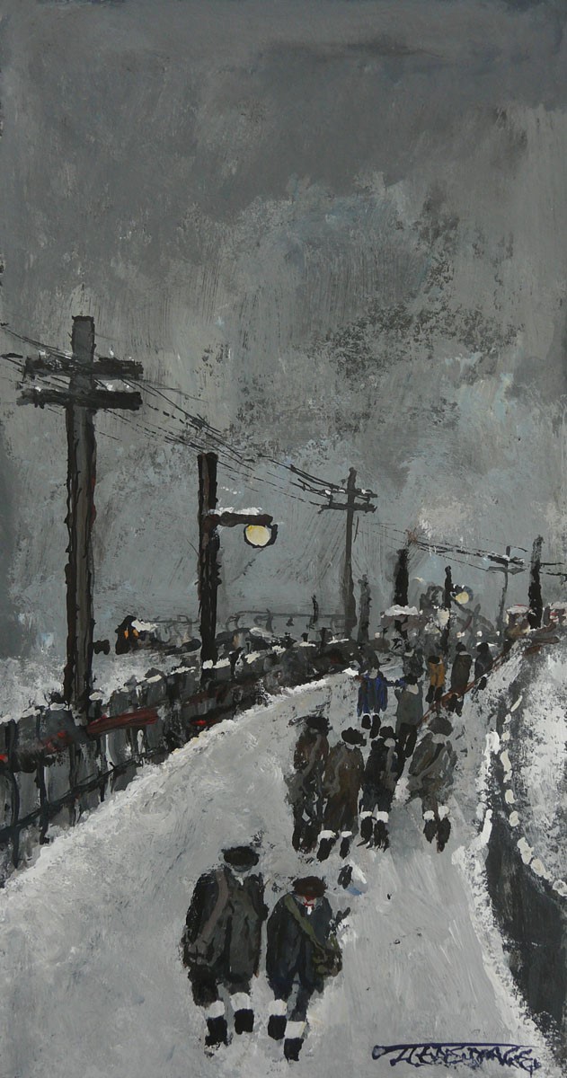 The Long Road Home by Malcolm Teasdale The Long Road Home by Malcolm Teasdale, Mining | Snow | Northern | Nostalgic | Industrial