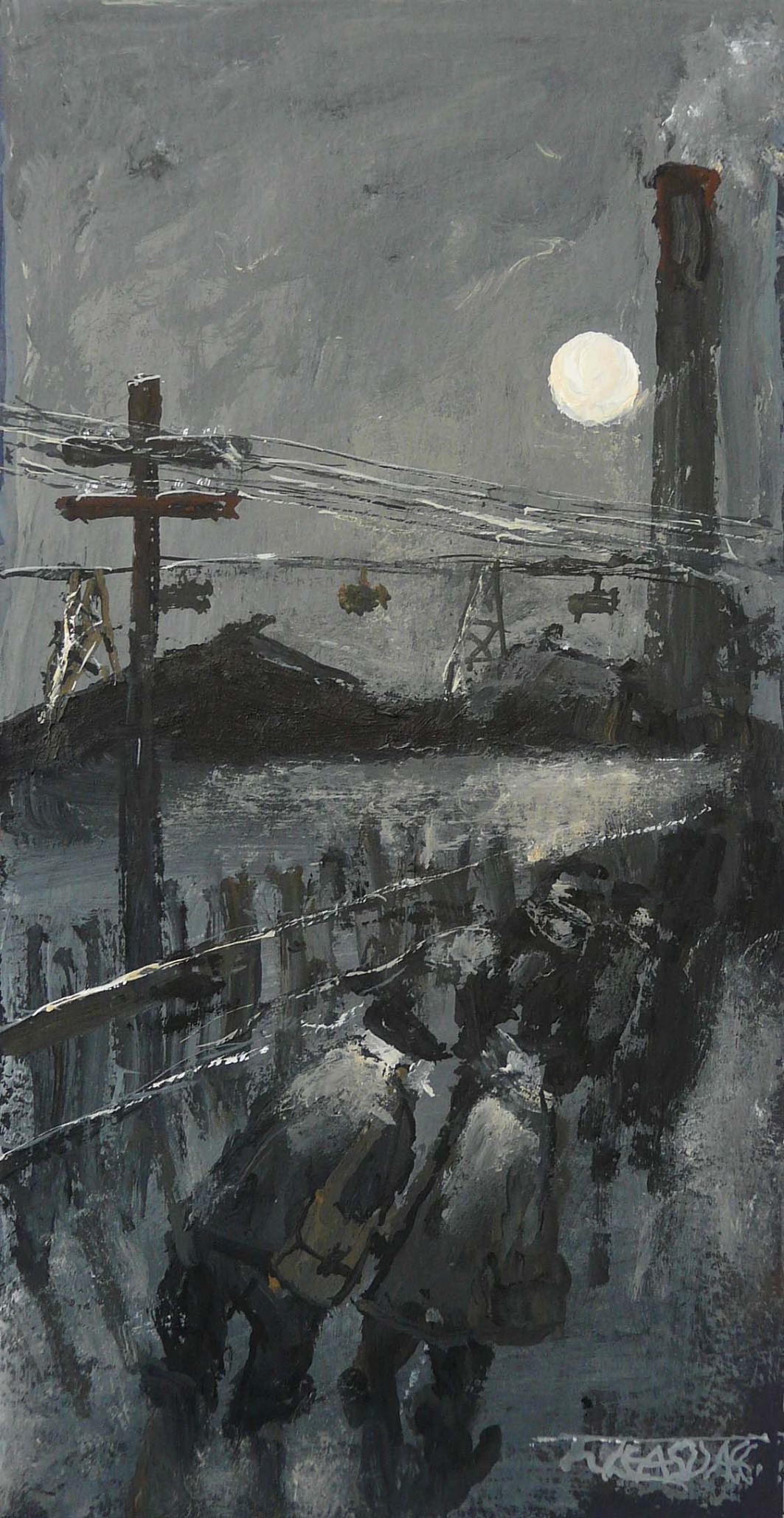 Follow the Moon by Malcolm Teasdale, Northern | Nostalgic | Industrial