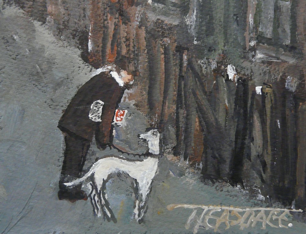 Chancing the Weather by Malcolm Teasdale, Northern | Figurative | Industrial | Landscape | Nostalgic