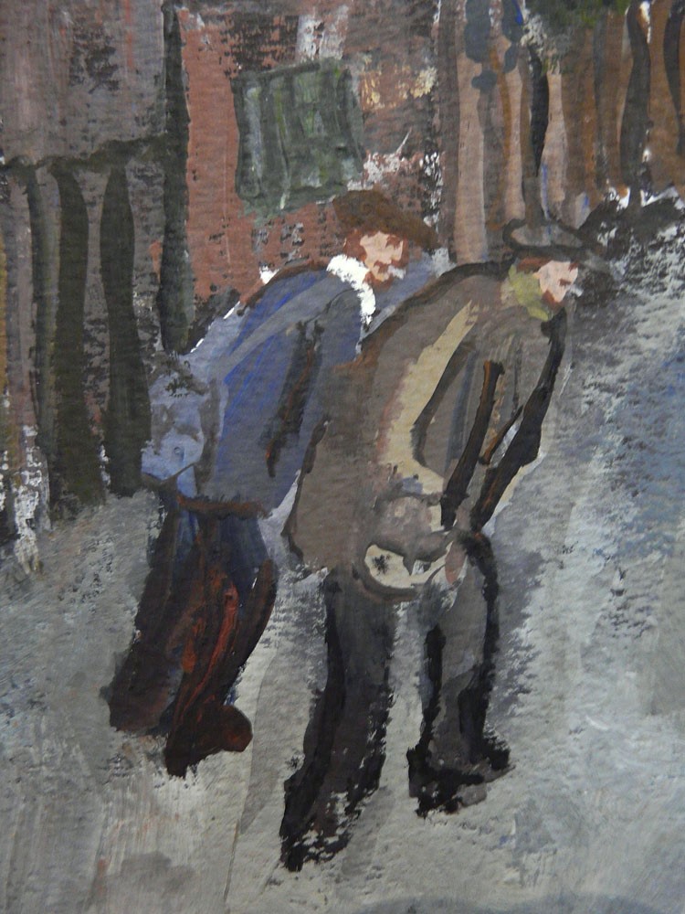 Chancing the Weather by Malcolm Teasdale, Northern | Figurative | Industrial | Landscape | Nostalgic