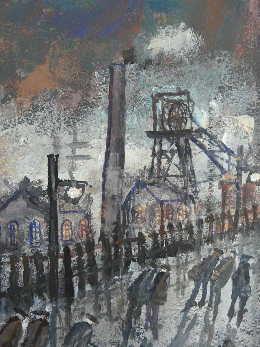 Evening Shadows by Malcolm Teasdale, Mining | Northern | Nostalgic | Bicycle