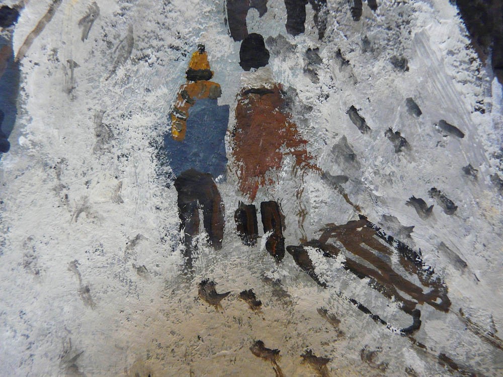 Snowman by Malcolm Teasdale Snowman by Malcolm Teasdale, Northern | Nostalgic | Figurative | Snow | Landscape | Industrial | Mining