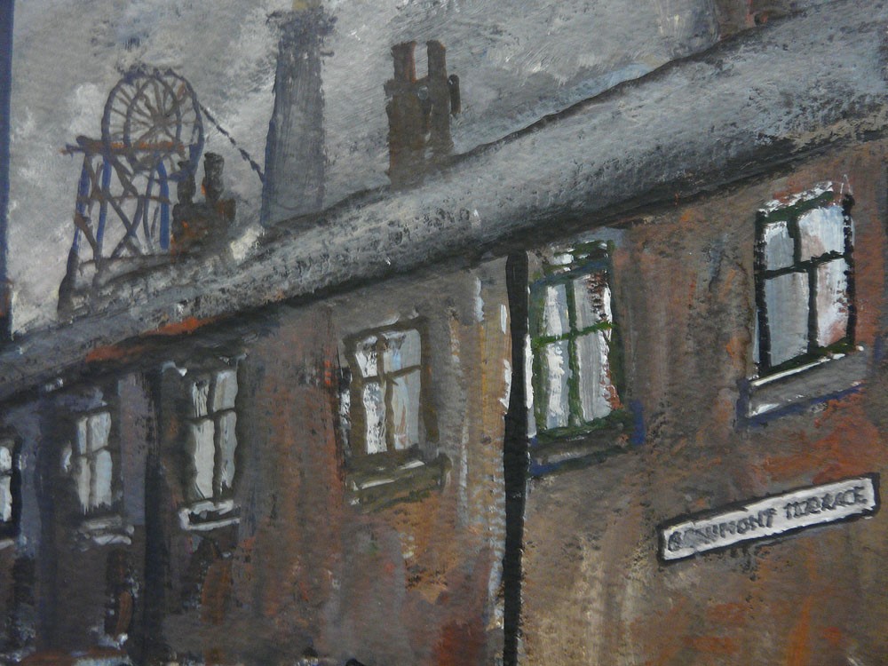 Chancing the Weather by Malcolm Teasdale, Northern | Figurative | Industrial | Landscape | Nostalgic