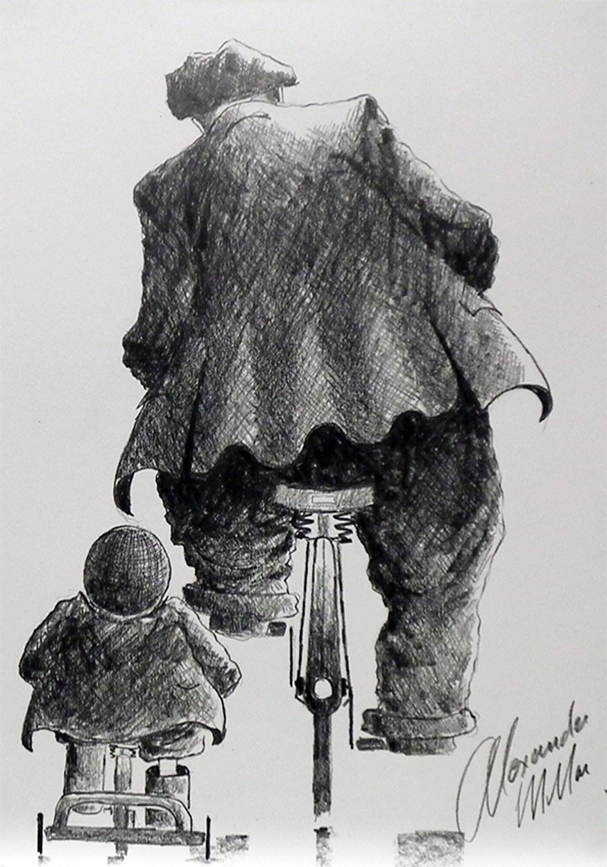 Trailblazing by Alexander Millar, Northern | Nostalgic | Gadgie | Figurative | Family