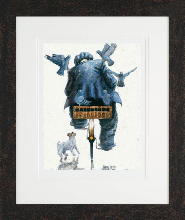 The Pigeon Fancier by Alexander Millar, Bird | Bicycle | Dog | Gadgie | Nostalgic | Northern | Rare