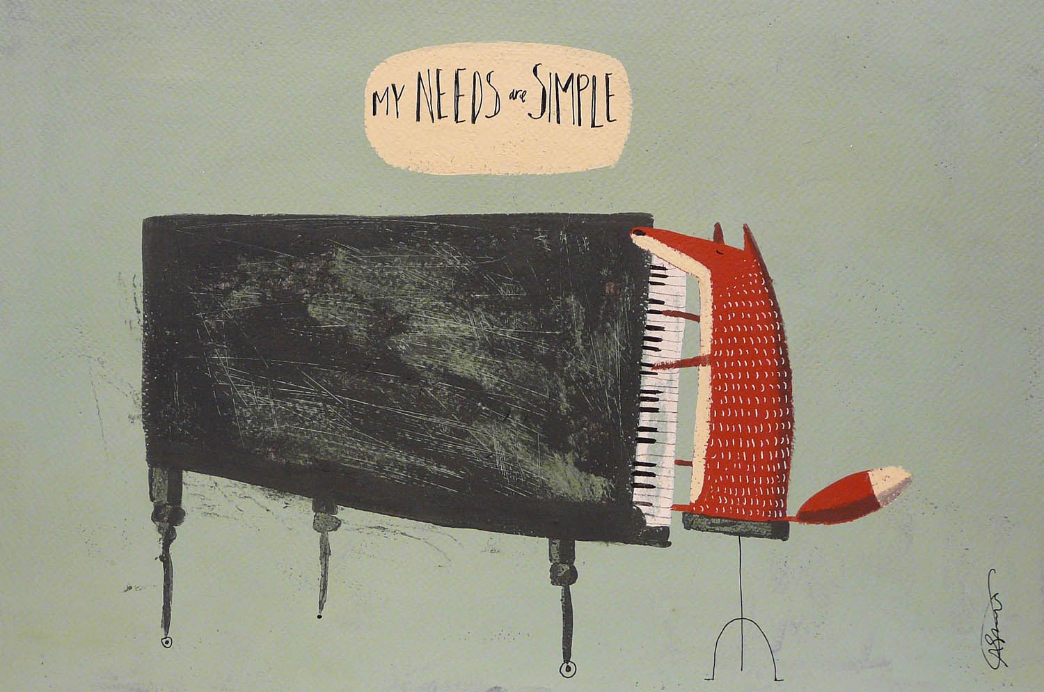 My needs are simple by Angela Smyth, Music | Fox | Illustrative