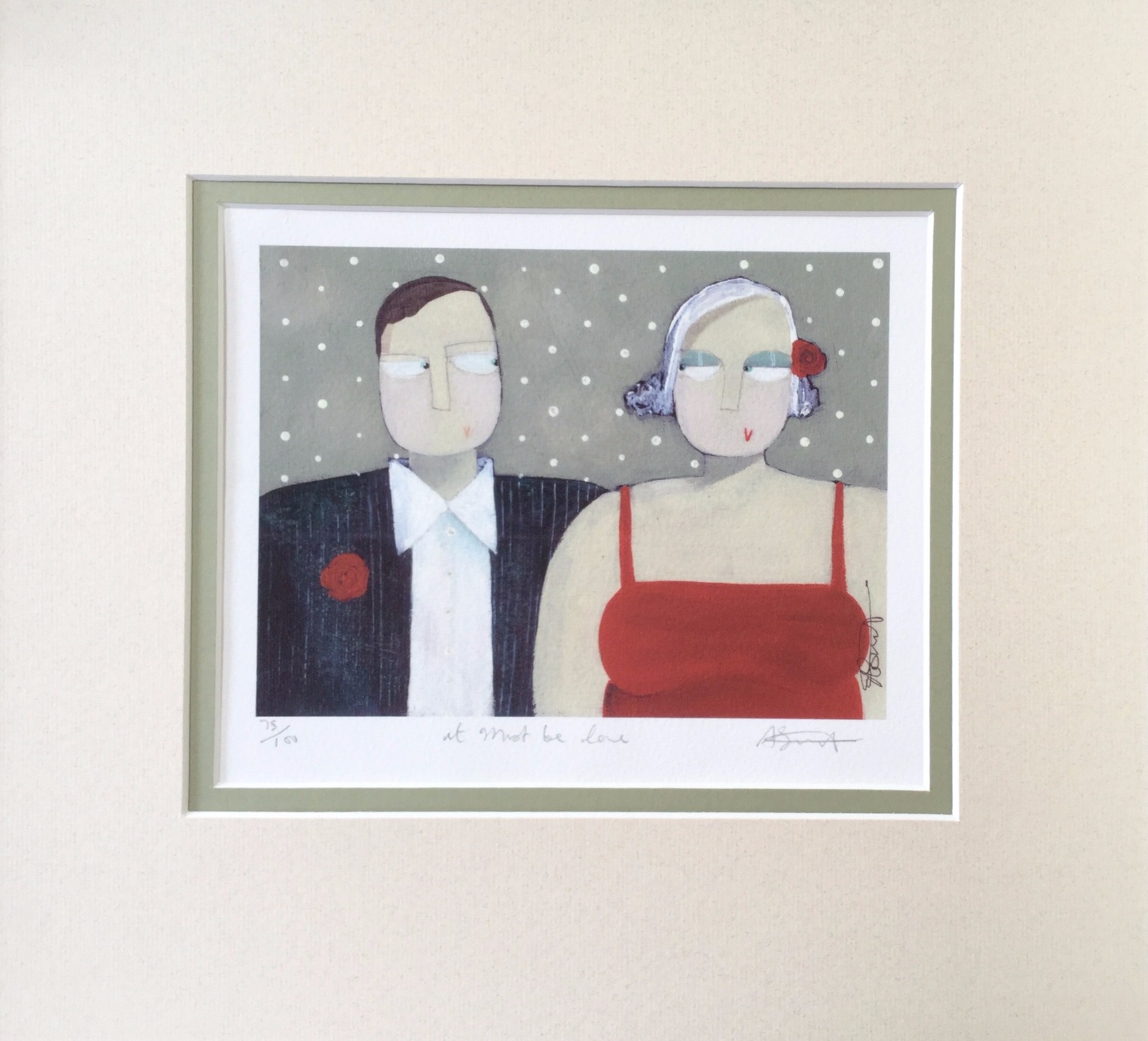 It Must be Love by Angela Smyth, Couple | Love | Romance | Illustrative