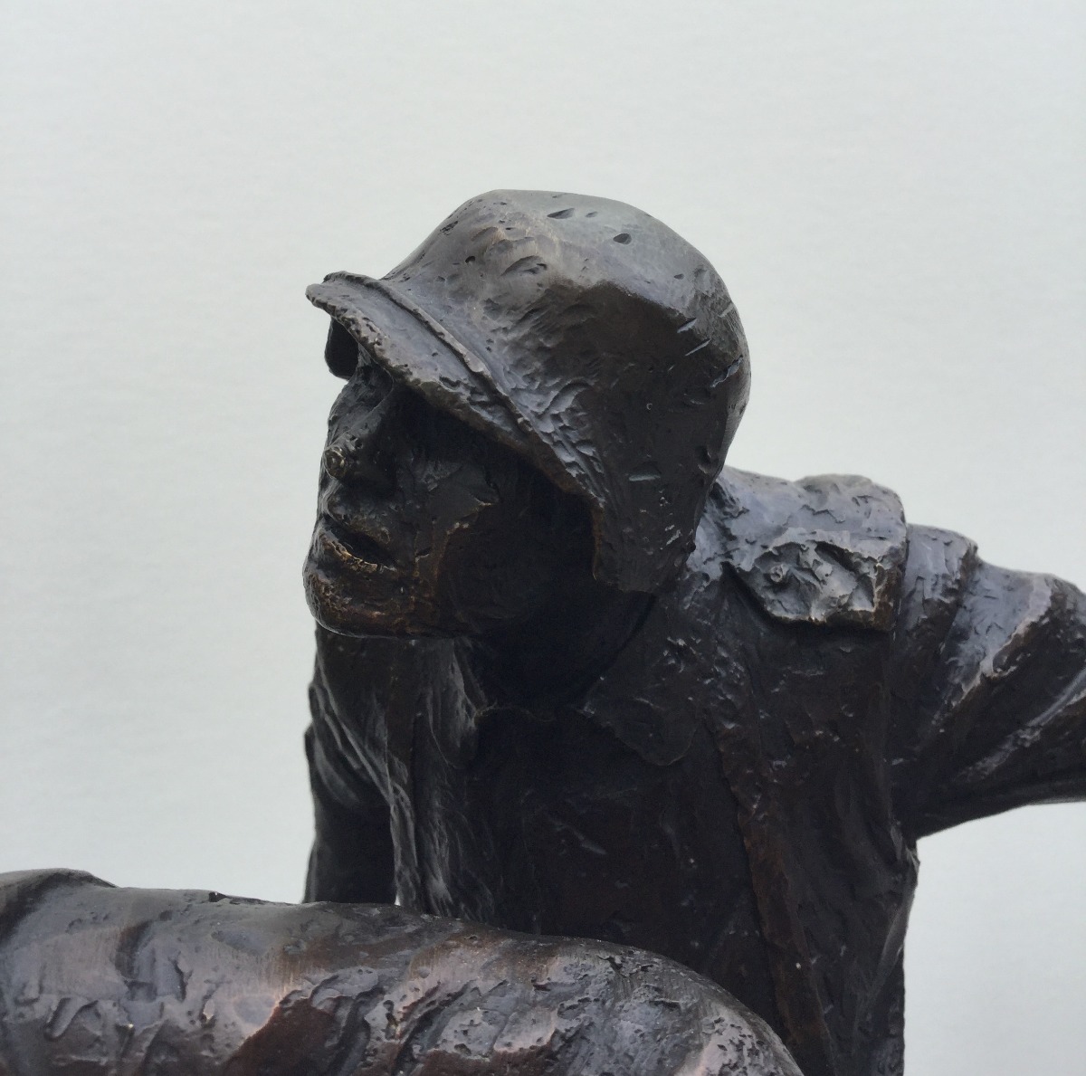 On Me 'Ed, Kamerad! by Bob Barker, Sculpture | war | Football | Nostalgic | Figurative