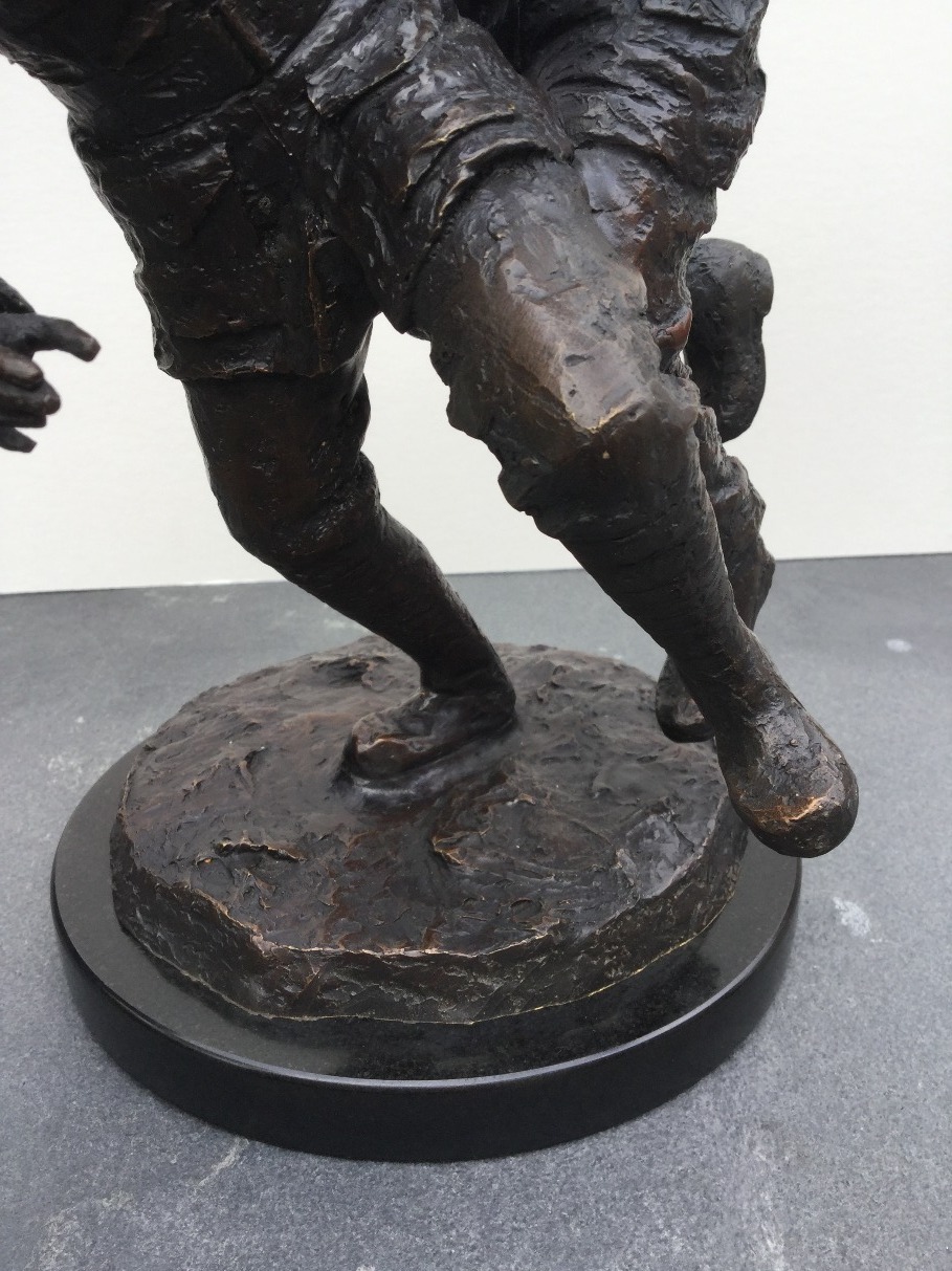 On Me 'Ed, Kamerad! by Bob Barker, Sculpture | war | Football | Nostalgic | Figurative