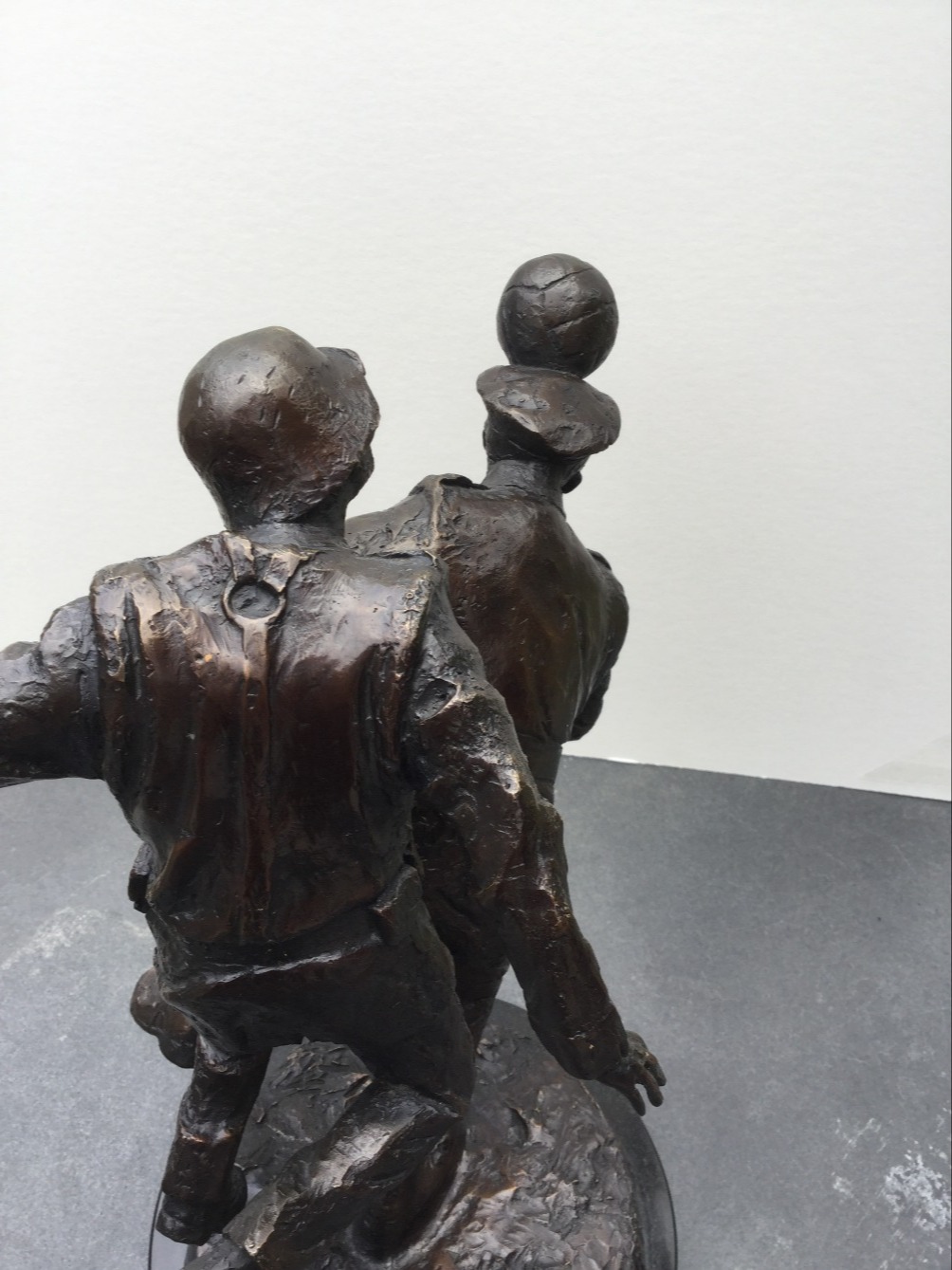 On Me 'Ed, Kamerad! by Bob Barker, Sculpture | war | Football | Nostalgic | Figurative