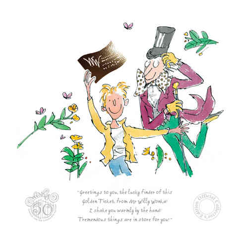 Charlie & the Chocolate Factory 50th Anniversary Edition by Quentin Blake, Children | Nostalgic | Film