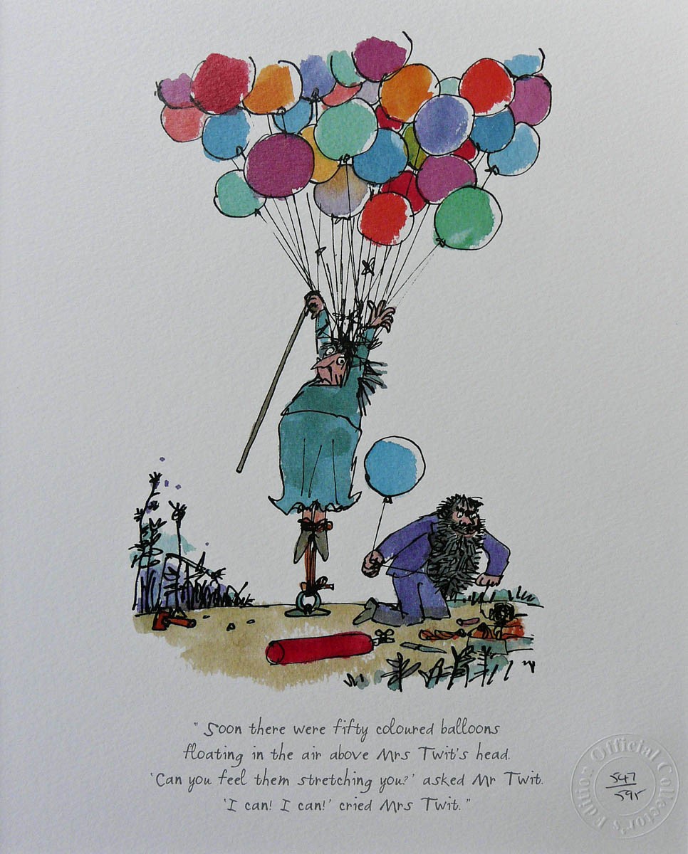 Soon there were fifty coloured balloons by Sir Quentin Blake
