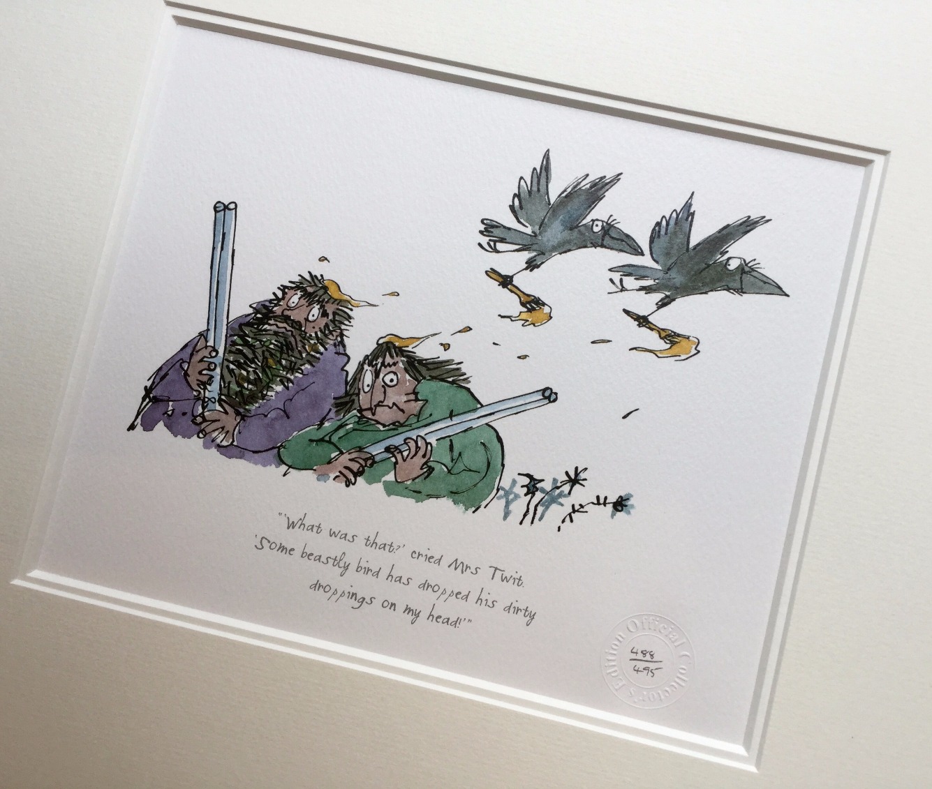 What was that? Cried Mrs Twit by Quentin Blake, Children | Nostalgic | Bird | Twits