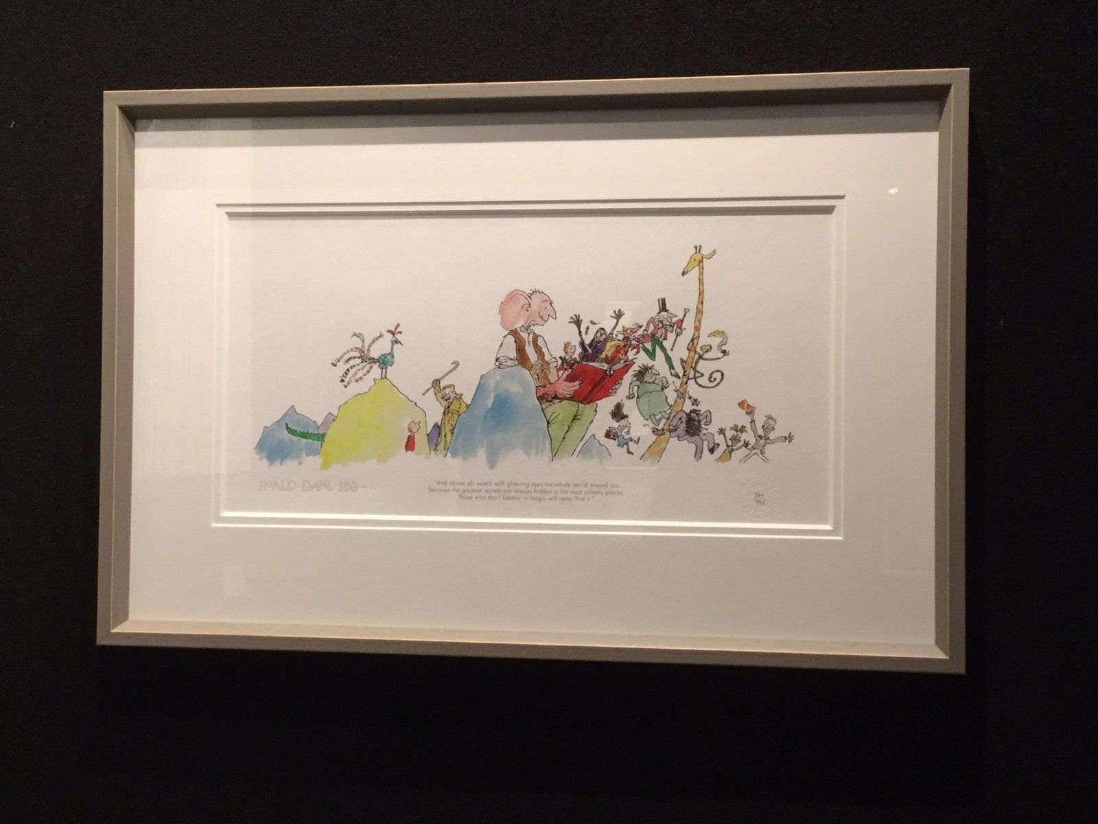 Roald Dahl 100th Anniversary Print by Sir Quentin Blake
