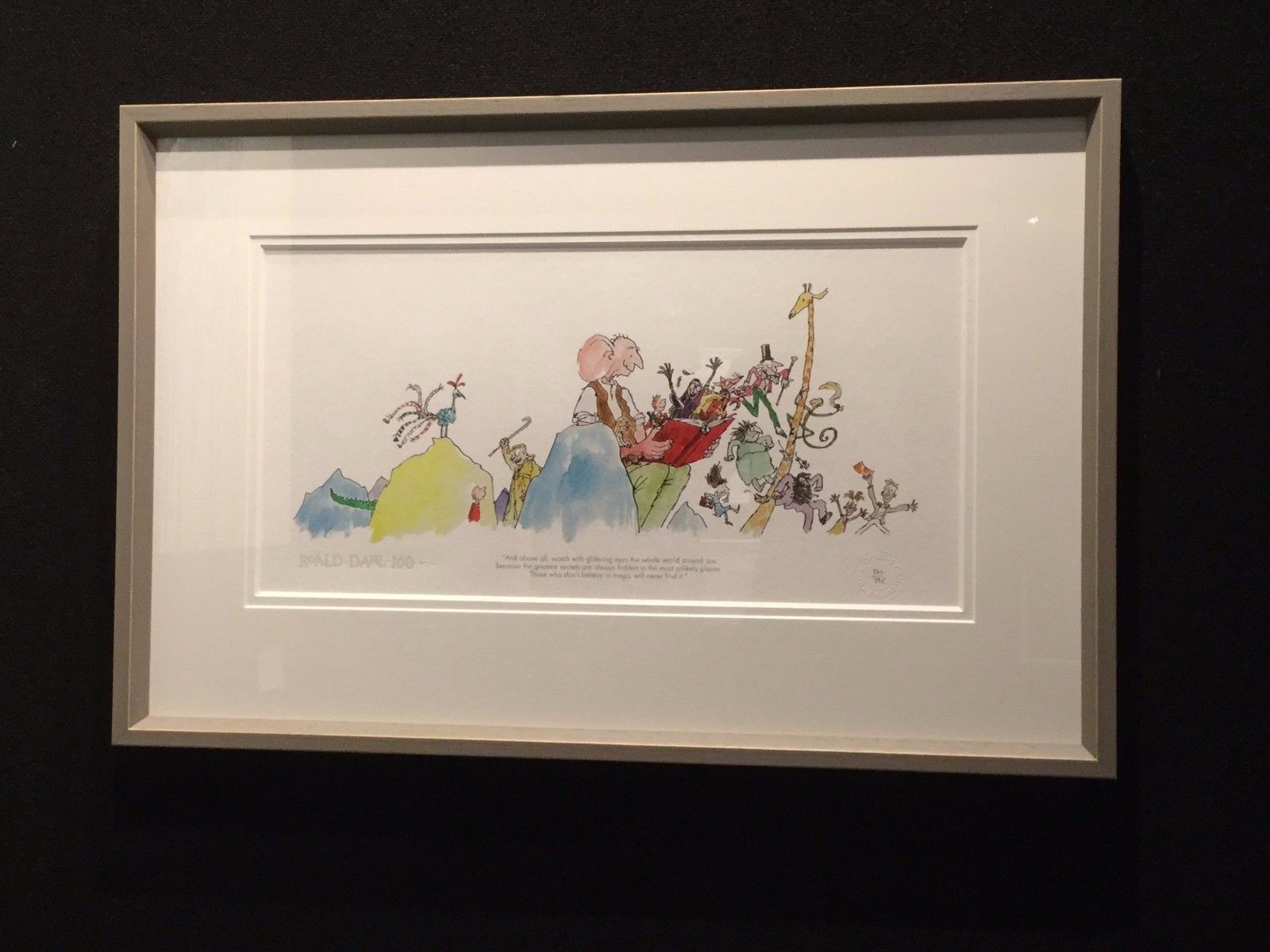 Roald Dahl 100th Anniversary Print by Quentin Blake, Children