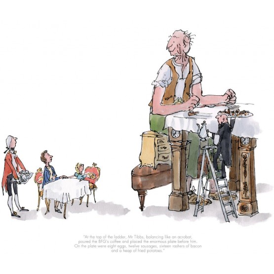 The BFG has Breakfast with the Queen by Sir Quentin Blake
