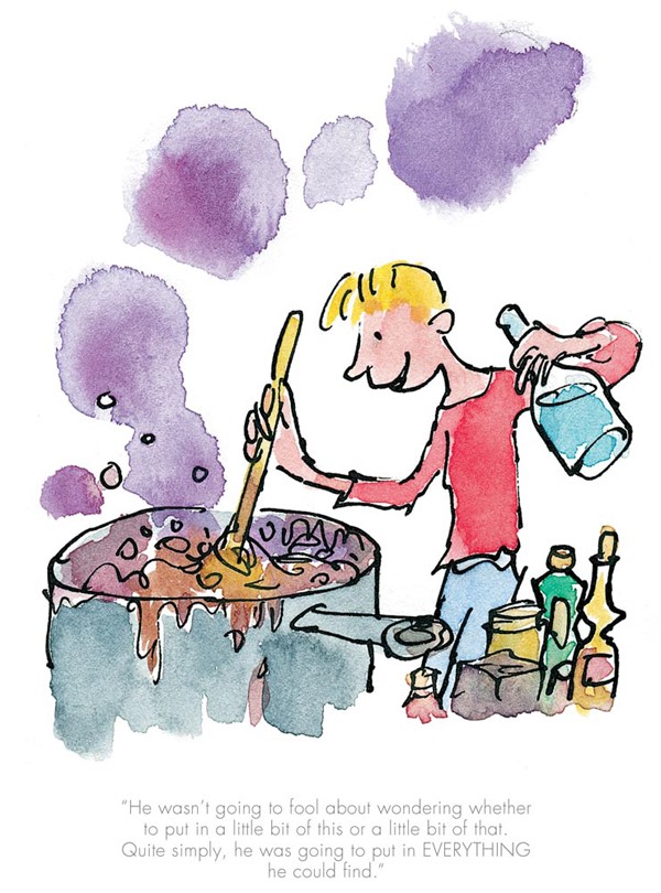 He Put in Everything he Could Find by Quentin Blake He Put in Everything he Could Find by Quentin Blake, Children | George | Marvellous | Medicine