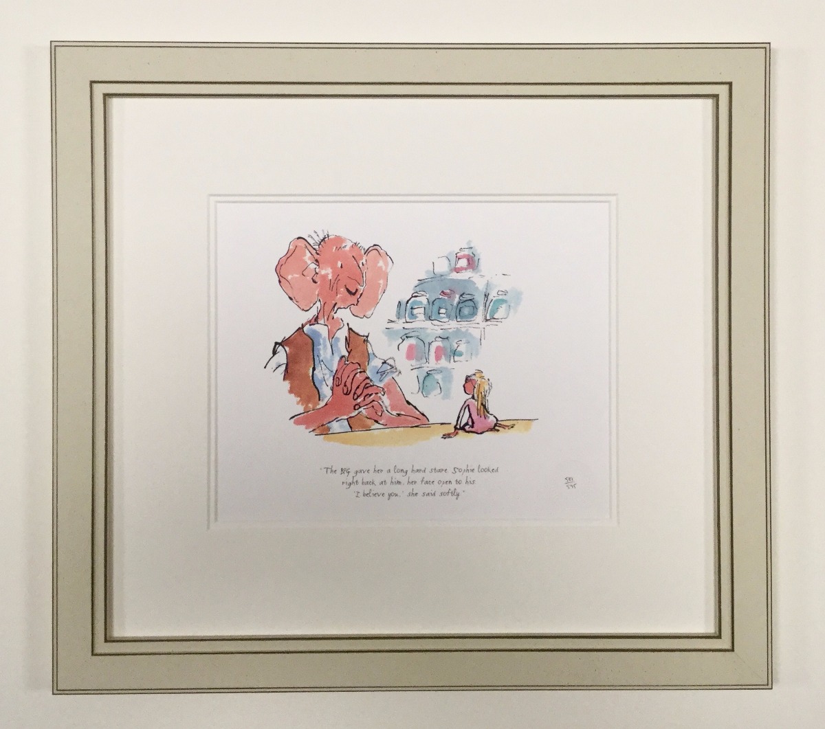 The BFG gave her a Long Hard Stare by Sir Quentin Blake