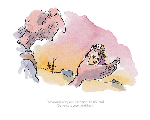 Dreams is Full of Mystery and Magic by Quentin Blake Dreams is Full of Mystery and Magic by Quentin Blake, dahl | Book | Children | Film | Nostalgic